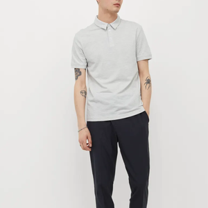 Camiseta de Golf Personalizada para Hombre, Estilo Casual, con Bolsillo, Manga Corta, Logotipo Personalizado, Tejido de Algodón de Secado Rápido - Product Image 1