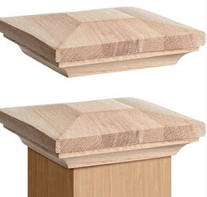 Solid <b>Wood</b> Decorative Fence <b>Finials</b> (Handcrafted) - Product Image 2