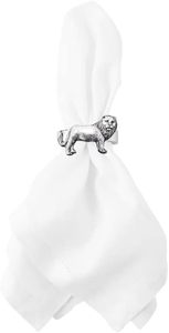 Lion Fine anglais étain rond de serviette Unique décor à la maison pour les pièces de centre de Table de fête bois et papier matériel - Product Image 5