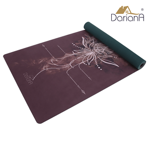 Premium Suede Yoga <b>Mat</b> Tiger Design Green 183 × 61 cm Thick 3 mm Natural Rubber Non Slip Yoga Pilates Fitness <b>Mat</b> - Product Image 3