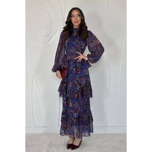Vestido Sifon con Estampado Saks - Saks - Product Image 2