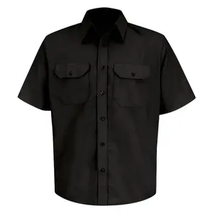 夏季电工棉工作服款式工作服定制工作服衬衫建筑安全制服