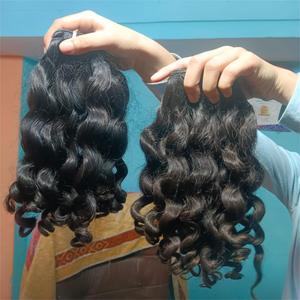 100 pour cent naturel indien ondulé cheveux vierges donneur unique cuticule aligné Double dessiné qualité brute doux non traité longue durée - Product Image 5