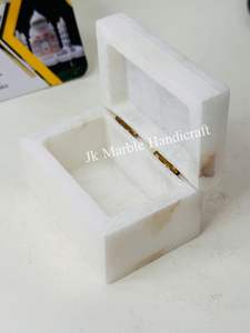 Customized Marble Jewelry <b>Storage</b> <b>Box</b> Floral Pattern Rectangle Handcrafted Natural Spot Good Quality Wholesale Best - Product Image 4