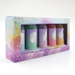 Label privé gel douche à bulles hydratant pour baignoire 100ml coffret cadeau bon prix gel nettoyant en profondeur pour les soins personnels - Product Image 1