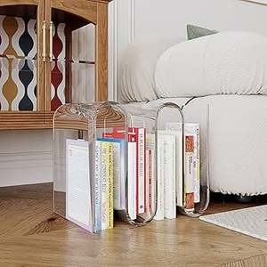 Estante de almacenamiento acrílico 2025 con base en el suelo, solución creativa moderna transparente y elegante con estante de esquina personalizable para el hogar - Product Image 5