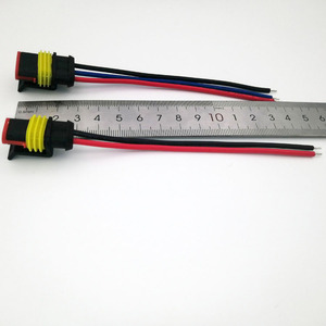 Fabrika özelleştirme 2 Pin dişi TE farlar için Pigtail kablo demeti ile otomotiv konnektörleri - Product Image 6