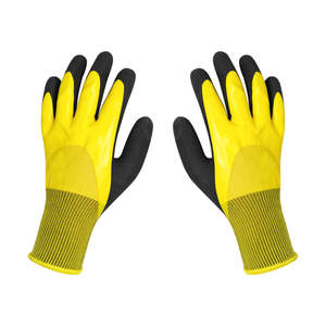 Guantes de trabajo de seguridad de calidad superior para trabajadores de la construcción Protección resistente Ajuste cómodo para constructores Contratistas Cuero - Product Image 1