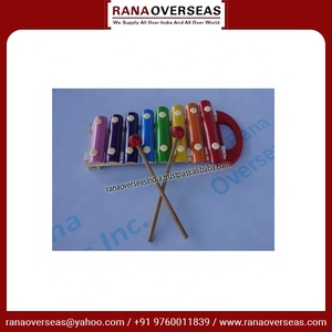 Xylophone en bois moderne et écologique avec 2 maillets – Instrument de musique de percussion éducatif pour bébés et enfants d'âge préscolaire – Forme rectangulaire - Product Image 4