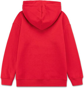 Sudadera con capucha roja de material Premium, forro polar pesado, Sudadera con capucha pulóver para hombres 2025 - Product Image 3