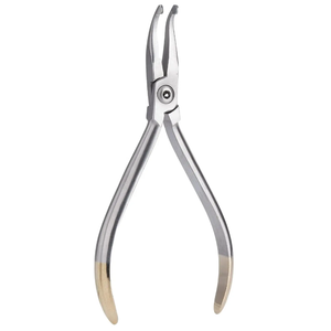 Pince dentaire incurvée orthodontique de cintrage de fil avec la source d'alimentation manuelle d'acier inoxydable de poignée d'or - Product Image 4