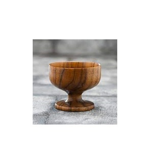 <b>Handmade</b> Wooden Ice Cream Bowl Round Bowl for Housewarming Gifts <b>Christmas</b> Gift Natural Wooden Bowl for Selling - Product Image 1