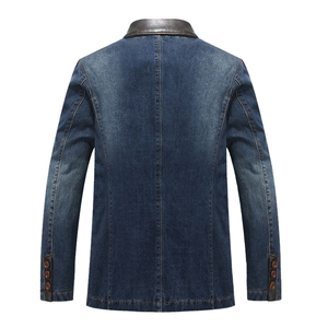 Saleh Enterprises Casual Men Regular Fit <b>Denim</b> Jacket 100% Cotton Windproof Stone Wash Embroidered Y2K Urban Fashion <b>Coat</b> - Product Image 5