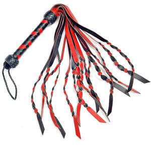 JEXMOO Fouets en cuir faits main personnalisés, outils artisanaux, multicolores, nouveauté, 2 ensembles d'équipements de bondage pour adultes, international - Product Image 1