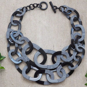 Buffalo Horn Luxury Handmade Necklace Natural Sustainable <b>Jewelry</b> for Women High Quality - Product Image 1