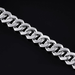 Bracelet tennis avec pendentif en forme de cœur en or avec micro-pavé, style hip-hop - Cadeau unisexe - Product Image 3