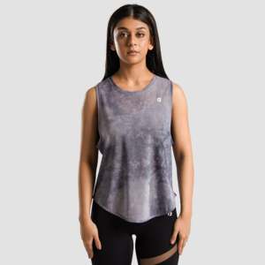 Vital Breathable Blue Knitted Fabric <b>Top</b> with <b>Mesh</b> Cover Comfortable and Responsive - Product Image 1