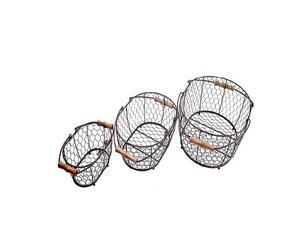 Panier de poule en fer au design classique fait à la main panier de rangement décoratif en fil de fer de cuisine de qualité pour usage domestique - Product Image 3