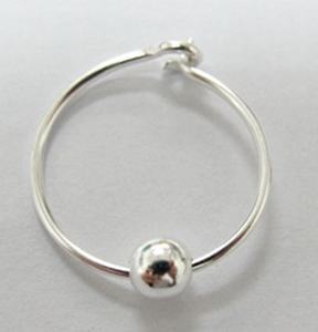 เงิน 925 ต่างหูห่วงทรงกลมไร้นอนออกแบบโรงงานขายส่งเครื่องประดับในประเทศไทย - Product Image 1