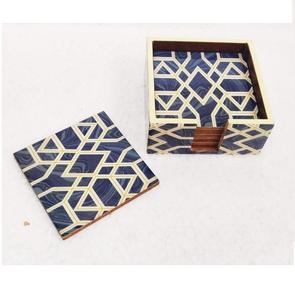 Black Combo แฮนด์เมด Coasters ที่มีการออกแบบที่หลากหลายและการออกแบบที่กำหนดเองหลายสี - Product Image 4