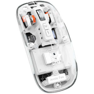 Arctic Fox Pureview Transparent Wireless and Bluetooth Rechargeable <b>Mouse</b> - Product Image 4
