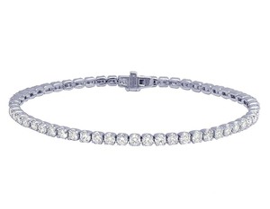 Pulsera de Plata de Ley 925 Chapada en Oro con Moissanita para Hombre y Mujer, Estilo Tenis, Regalo de Compromiso o Boda - Product Image 1