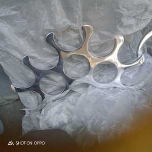 Estante creativo de acero para vino, soporte de almacenamiento, diseño moderno, soporte para botella de vino, barra enfriadora, soporte de exhibición, decoración - Product Image 2