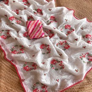 บดกระดาษสวยๆด้วยการปักผ้าส่าหรีผู้หญิงแฟชั่นผู้ผลิตจากอินเดียในอัตราที่ต่ำที่สุด - Product Image 1