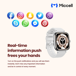 Reloj Inteligente Miccell con Pantalla Táctil LCD TFT de 1.72 Pulgadas, 4G, Brújula, Correa de Silicona, Monitor de Salud, GPS, Resistente al Agua, Unisex - Product Image 6