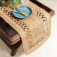 Sets de table en jute faits à la main, design personnalisable, taille ajustable, légers, réutilisables, résistants à la chaleur, qualité alimentaire, lavables, tables à manger de luxe