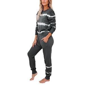 Chándal de Top corto grueso para mujer, conjunto deportivo informal con capucha de dos piezas, otoño 2023 - Product Image 6