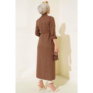 Gabardinas elegantes Taba de copa tunelizada para mujer con diseño único - Product Image 4