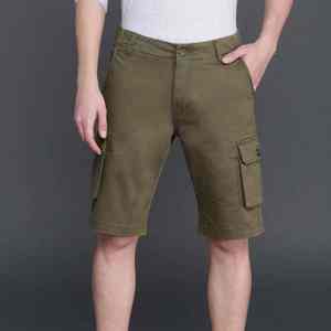 Shorts cargo utilitaires pour hommes en coton épais, vêtements de sport de créateur, streetwear personnalisé - Product Image 6