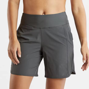 Tablero de diseño de bolsillo a rayas náuticas Fitness verano gimnasio mujeres Casual corto logotipo personalizado gimnasio desgaste corto para mujeres - Product Image 1
