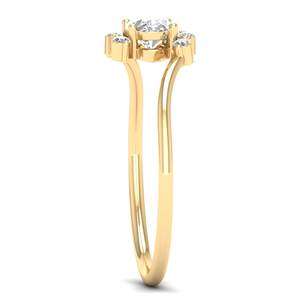 REYES, superventas, oro amarillo de 14 quilates, laboratorio cultivado, anillos de compromiso de diamantes de 0,59 quilates, joyería fina de moda para bodas - Product Image 3