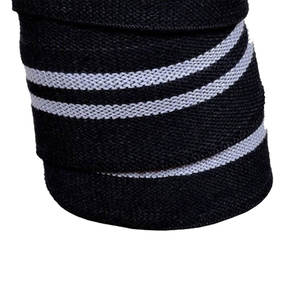 High Quality Heavy Duty Elastic <b>Neoprene</b> Knee Wraps Custom OEM Design Fitness Safety Equipment for Weightlifting Breathable Knee - Product Image 6