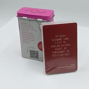 Carte da <span class=keywords><strong>Gioco</strong></span> Personalizzate <span class=keywords><strong>con</strong></span> Stampa, Carte per Feste <span class=keywords><strong>con</strong></span> <span class=keywords><strong>Domande</strong></span> per Adulti, <span class=keywords><strong>Gioco</strong></span> da Tavolo per Famiglie <span class=keywords><strong>con</strong></span> Scatola in Latta - Product Image 6