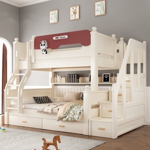 เตียงสองชั้นไม้เวียดนามสมัยใหม่ วัสดุไม้ธรรมชาติ เฟอร์นิเจอร์ห้องนอน สำหรับทุกวัย ส่งออกไปยังสหรัฐอเมริกา สหราชอาณาจักร และสหภาพยุโรป - Product Image 3