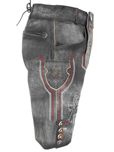 Pantalones cortos alemanes Lederhosen Hip Hop de alta calidad para hombre, tela peinada, Color personalizado, auténticos Oktoberfest 2025 - Product Image 2