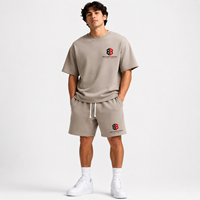 Ensemble T-shirt et short en coton vert pour homme Brothers Bond, tenue décontractée d'été, tissu tricoté respirant, logo imprimé sur le devant, haute qualité