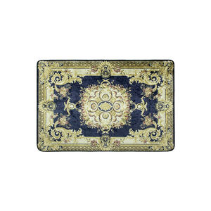 Tapis sur mesure en velours à pois avec cristaux, pour coin lecture à domicile, toucher doux, hauteur de poils moelleux, motif médaillon, fabriqué à la machine - Product Image 3