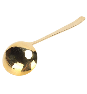 Louche de cuillère à soupe en laiton de qualité exclusive pour la cuisson Cuillère à tremper en remuant un look incroyable qualité supérieure - Product Image 1