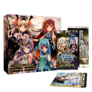 Custom Holographic Collections Cards Supplier OEM Box Storage Printing Japanese Anime Game Sleeves Foil Packaging Trading Cards
