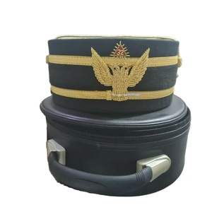 Sombrero de Copa Masónico del Rito Escocés de 32.º Grado con Cordón Dorado, 100% Algodón, Unisex - Product Image 2