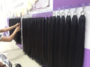 Precio al por mayor de cabello de extremo grueso para extensiones de cabello de salón Trama de plumas recta Proveedor de extensiones de cabello confiable Trama de plumas - Product Image 4