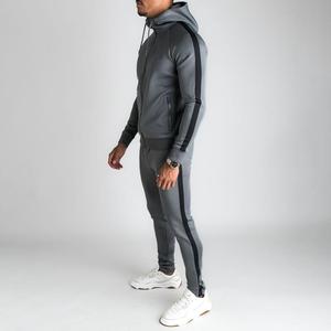 Charmant survêtement personnalisé fabricant sport grande taille cordon de serrage taille joggers hommes avec fermeture éclair acide lavage Zip automne survêtement - Product Image 4