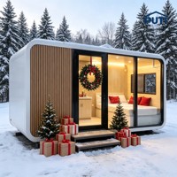 Maison préfabriquée modulaire de luxe à deux étages, style cabane Apple, pour jardin, hôtel, supermarché, design moderne
