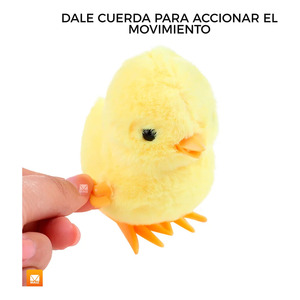 Jouet de poussin doux et coloré avec mécanisme à remonter pour enfants - Couleurs assorties - Product Image 4