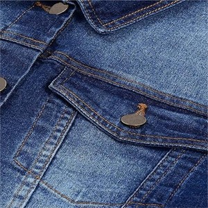 2026 Fashion Wholesale Knitted Reversible Cotton Letter <b>Denim</b> <b>Jacket</b> Winter Wears for Men and Women - Product Image 5