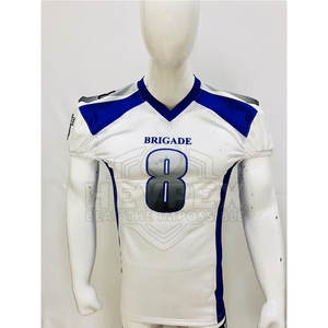 Camiseta de fútbol americano personalizada de alta calidad para hombre, camiseta sublimada de manga corta transpirable al por mayor - Product Image 5